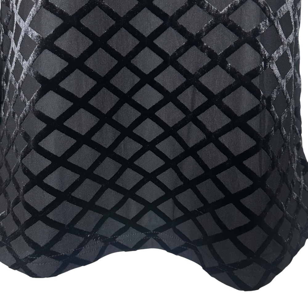 Tuckernuck Black Velvet Burnout Mally Turtleneck Top Pull On Long Sleeve L NWT‎ - Picture 8 of 12